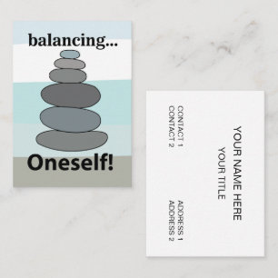 Steen Balanceren Yoga Reiki Massage Therapeut Visitekaartje