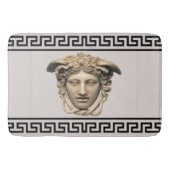 Steen Beige Medusa Griekse Sleutel Badmat (Voorkant)