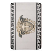 Steen Beige Medusa Griekse Sleutel Badmat (Voorkant Verticaal)