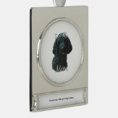 Steen (blk) Mam 2 Verzilverd Banner Ornament (Rechts)