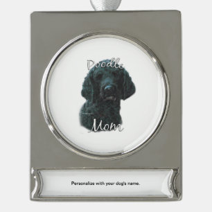 Steen (blk) Mam 2 Verzilverd Banner Ornament