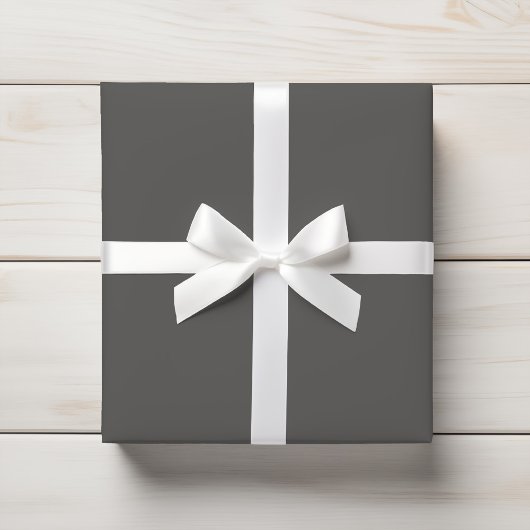 Steen Donker Aardgrijs Effen Kleur Cadeaupapier