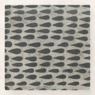 Steen - druppels glazen onderzetter