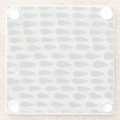 Steen - druppels glazen onderzetter (Achterkant)