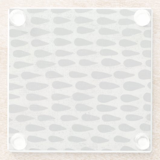 Steen - druppels glazen onderzetter (Achterkant)