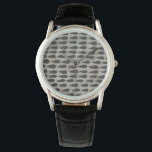 Steen - druppels horloge<br><div class="desc">Steen VI van Chariklia Zarris. Patroon met het herhalen van trappenvormige vormen.</div>