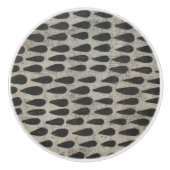 Steen - druppels keramische knop (Voorkant)