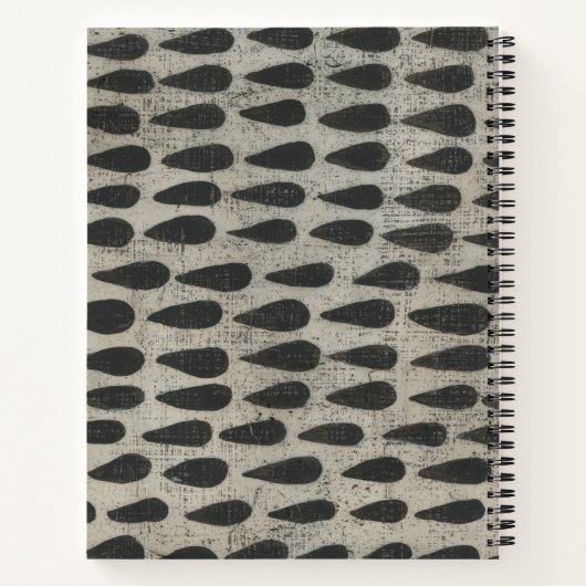 Steen - druppels notitieboek (Achterkant)