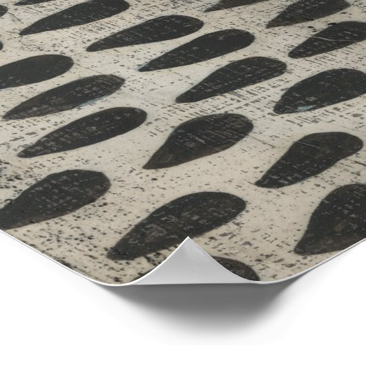 Steen - druppels poster (Hoek)