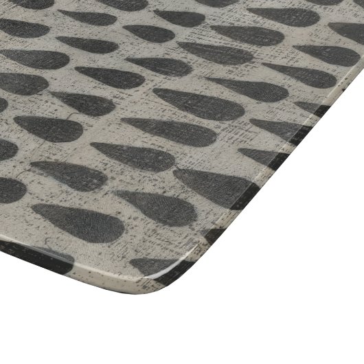 Steen - druppels snijplank (Hoek)