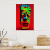 Steen en alleen poster (Keuken)