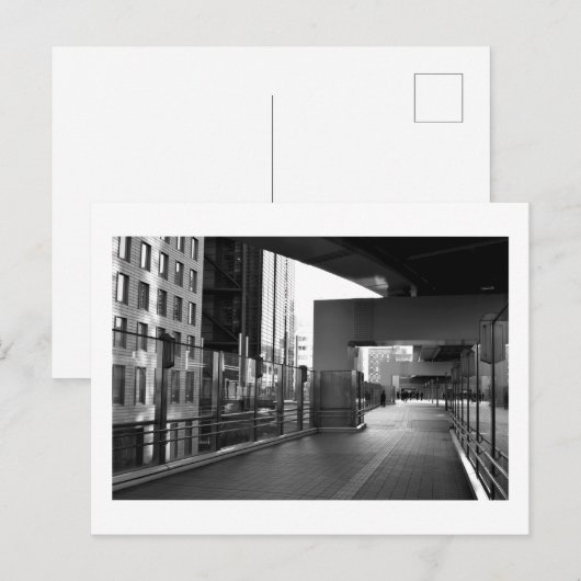 Steen en glas: Shiodome Business District, Tokio Briefkaart (Voorkant / Achterkant)