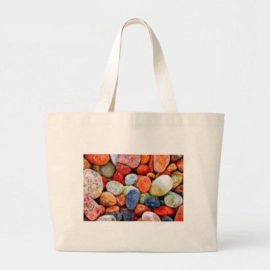 Steen en piek grote tote bag (Voorkant)