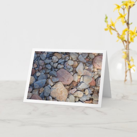 Steen en rots achtergrond kaart (Gele Bloem)