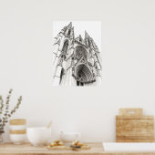 Steen en Schaduw Poster (Keuken)