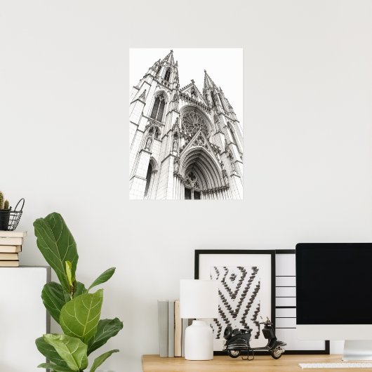 Steen en Schaduw Poster (Thuiskantoor)