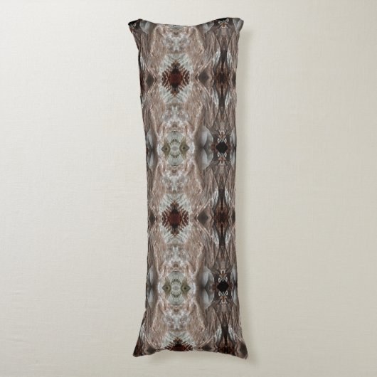 Steen | Gesmolten patroon | Lichaamskussen (Voorkant Verticaal)