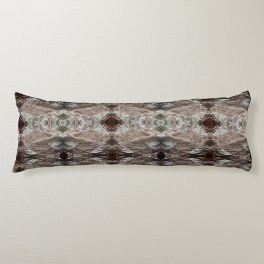 Steen | Gesmolten patroon | Lichaamskussen (Voorkant)