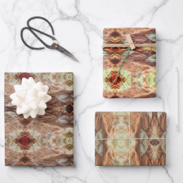 Steen | Gesmolten patroon | Multifilter | Inpakpapier Vel