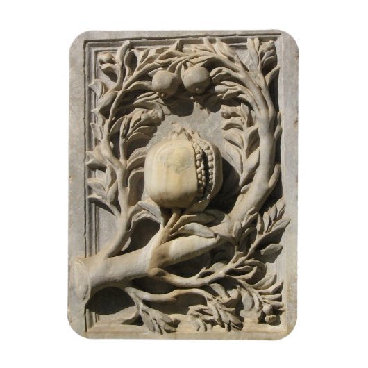 Steen gesneden Art Granada 3 "x4" foto magneet (Verticaal)