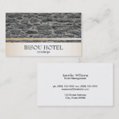 Steen/Gouden Versiering Visitekaartje (Voorkant / Achterkant)