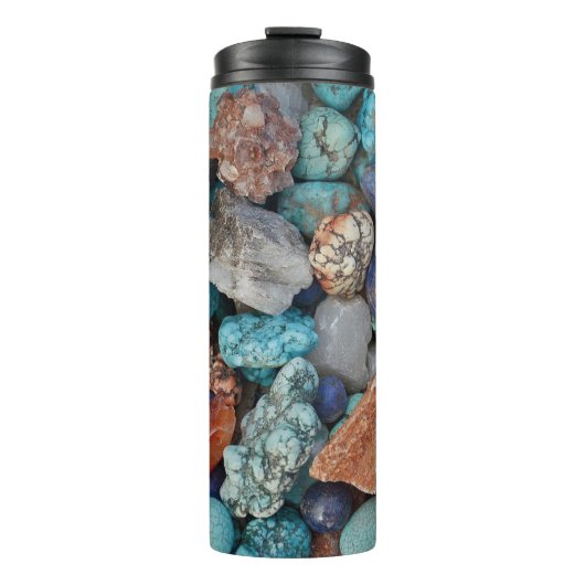 Steen Kleurrijke rotswieg, natuurlijke textuur Thermosbeker (Voorkant)