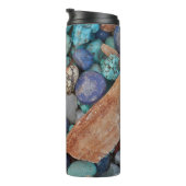 Steen Kleurrijke rotswieg, natuurlijke textuur Thermosbeker (Geroteerd rechts)