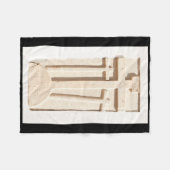 Steen kruist de verticale Sticker van Faro Fleece Deken (Voorkant (Horizontaal))