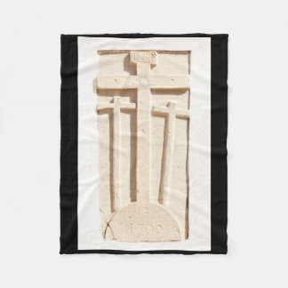 Steen kruist de verticale Sticker van Faro Fleece Deken