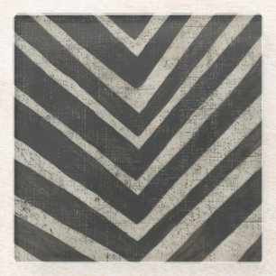 Steen - Lijnen Glazen Onderzetter