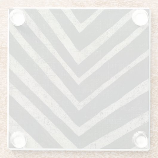 Steen - Lijnen Glazen Onderzetter (Achterkant)