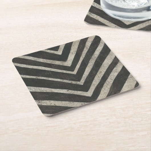 Steen - Lijnen Kartonnen Onderzetters (Schuin)