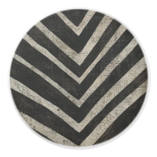 Steen - Lijnen Keramische Knop (Voorkant)