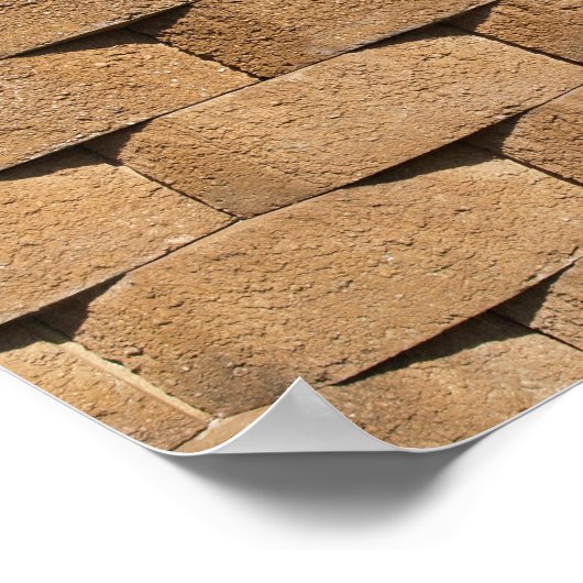 Steen met wandcanvas of Poster (Hoek)