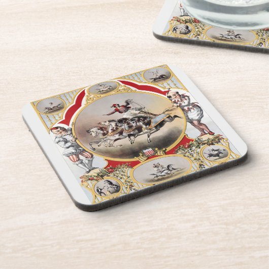 Steen & Murray's Circus, Circa 1870. Bier Onderzetter (Linkerzijde)