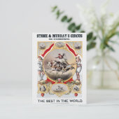Steen & Murray's Circus, Circa 1870. Briefkaart (Staand voorkant)