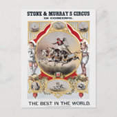 Steen & Murray's Circus, Circa 1870. Briefkaart (Voorkant)