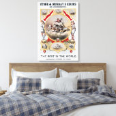 Steen & Murray's Circus, Circa 1870. Canvas Afdruk (Insitu (Slaapkamer))