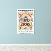 Steen & Murray's Circus, Circa 1870. Canvas Afdruk (Insitu (Houten vloer))