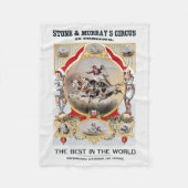 Steen & Murray's Circus, Circa 1870. Fleece Deken (Voorkant)