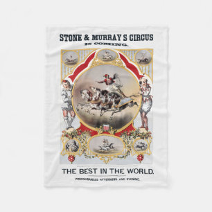 Steen & Murray's Circus, Circa 1870. Fleece Deken