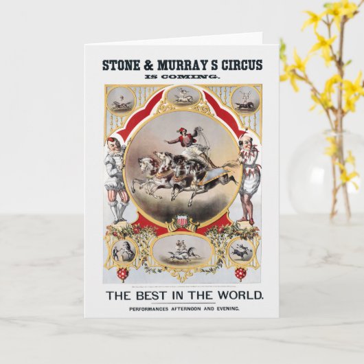 Steen & Murray's Circus, Circa 1870. Kaart (Gele Bloem)