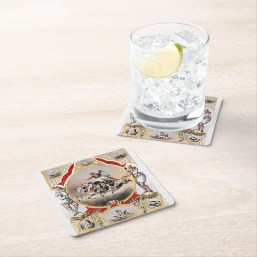 Steen & Murray's Circus, Circa 1870. Kartonnen Onderzetters (Insitu)