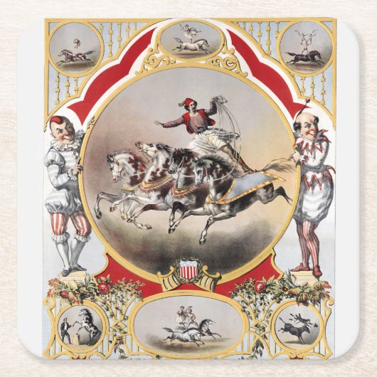 Steen & Murray's Circus, Circa 1870. Kartonnen Onderzetters (Voorkant)