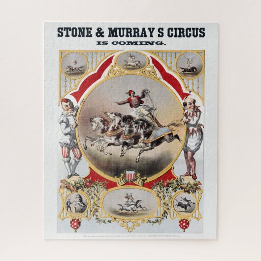 Steen & Murray's Circus, Circa 1870. Legpuzzel (Verticaal)