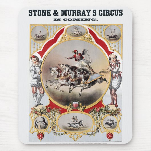 Steen & Murray's Circus, Circa 1870. Muismat (Voorkant)