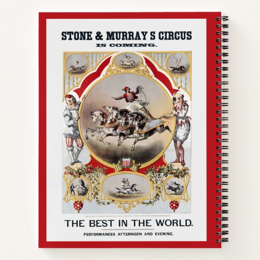 Steen & Murray's Circus, Circa 1870. Notitieboek (Achterkant)