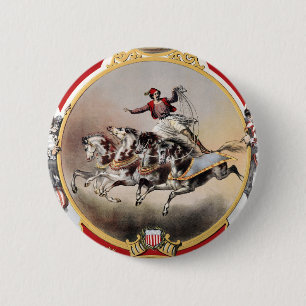 Steen & Murray's Circus, Circa 1870. Ronde Button 5,7 Cm