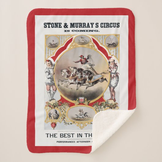 Steen & Murray's Circus, Circa 1870. Sherpa Deken (Voorkant)
