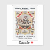 Steen & Murray's Circus, Circa 1870. Sticker (Vel)